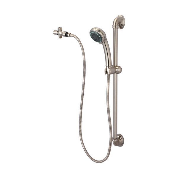 Olympia Faucets Handheld Shower Set, Wallmount, Brushed Nickel, Weight: 2.1 P-4420-BN - main